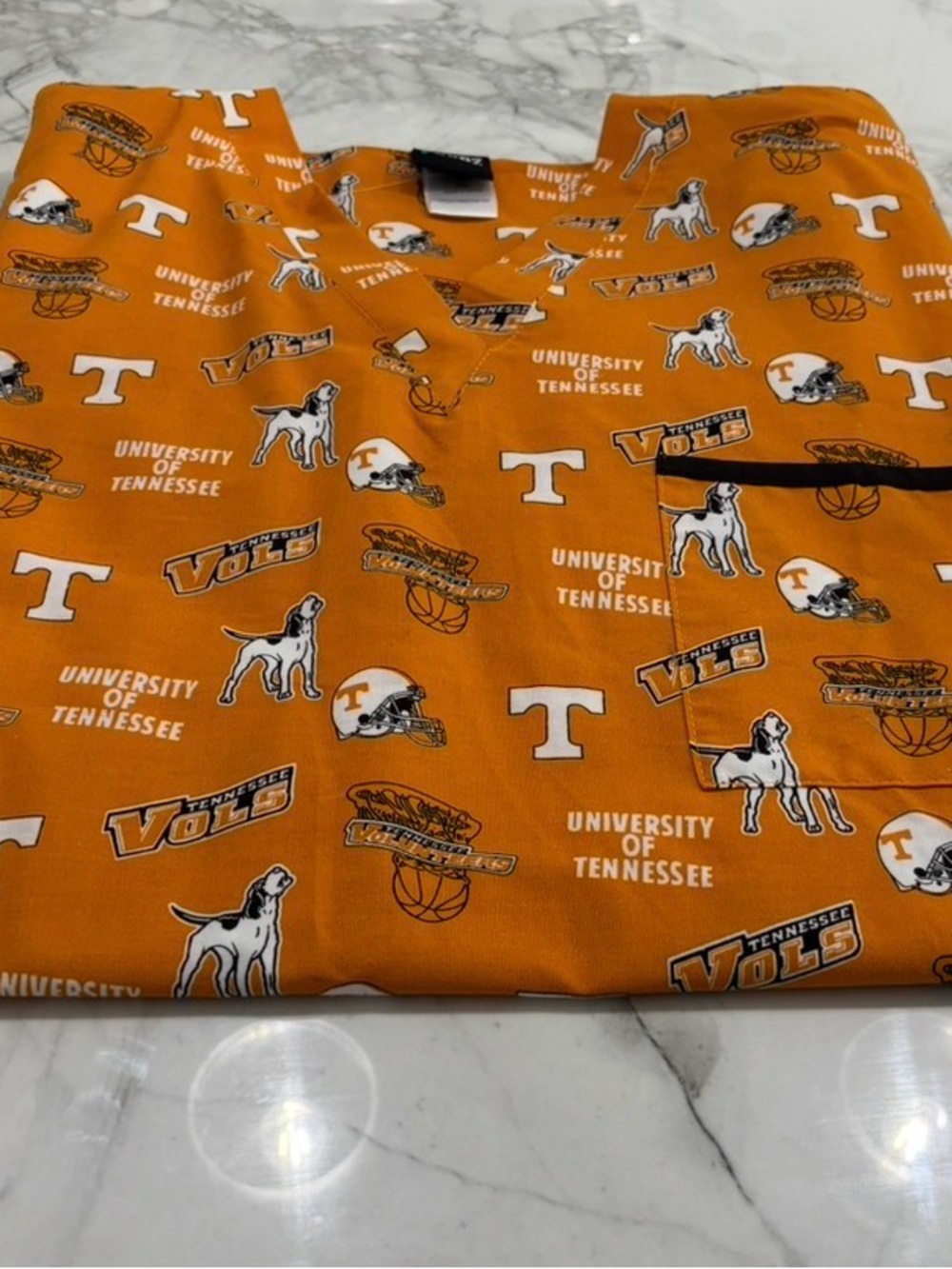 University of Tennessee Orange Medical Scrub Top - Unbranded